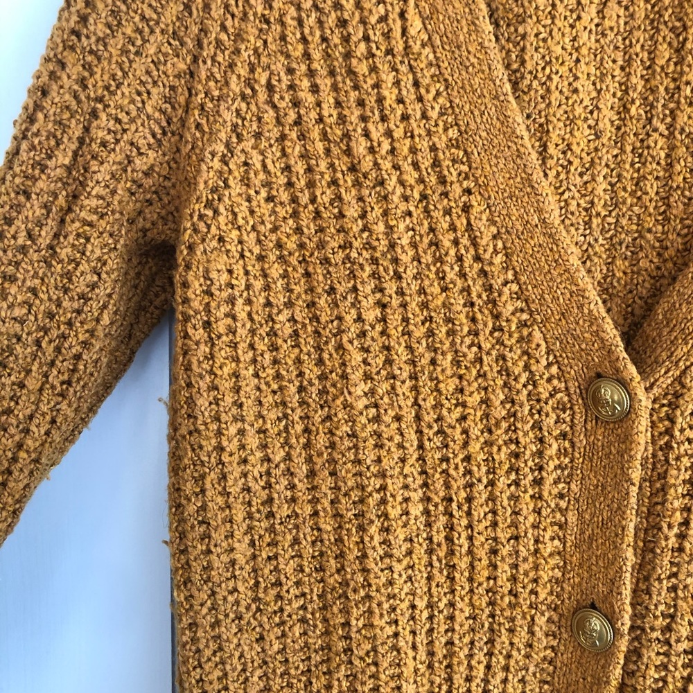 Deep v neck button up sweater - Picture 3 of 4
